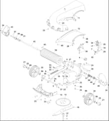 Hayter Spirit 41 Petrol Push - 617J (402000000 - 999999999) - Lower Assembly