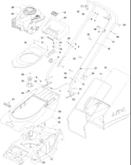 Hayter Spirit 41 Petrol Push - 617J (402000000 - 999999999) - Upper Assembly