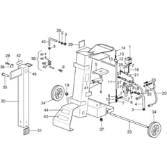 SPLIT 610 T - Bertolini Logsplitter Baseframe Diagram