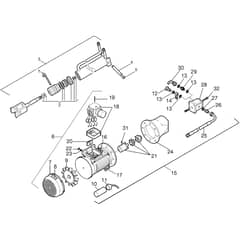SPLIT 900 T - Bertolini Logsplitter Motor and cylinder Diagram