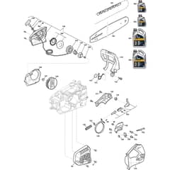 SPR 276 - 2017-2018 - 240271002/S17 - Stiga Chainsaw Housing 02 Diagram