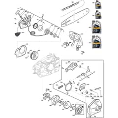 SPR 276 C - 2019-2022 - 240271012/ST1 - Stiga Chainsaw Housing 02 Diagram