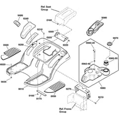 Echo SPX110 2691487-03 Seat Deck and Fuel Tank Group