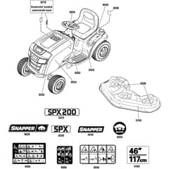 Echo SPX200 2691248-00 Decals Group