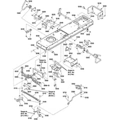 Echo SPX200 2691248-00 Frame and Front Axle Group