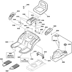 Echo SPX200 2691248-00 Seat Deck and Fuel Tank Group