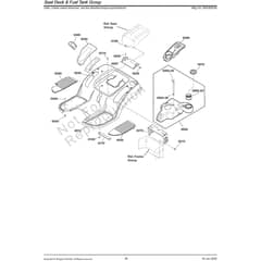 Echo SPX275 2691929-00 Seat Deck and Fuel Tank Group