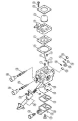 Genuine Stihl SR200 / E - Carburetor C1M-S244