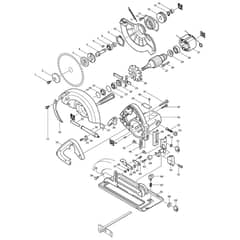 Makita SR2300 - Circular Saw 235mm - Power Tool Diagram