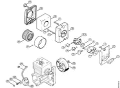 Genuine Stihl SR320 / C - Air filter, Ignition system