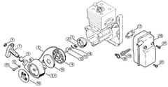 Genuine Stihl SR340 / B - Rewind starter, Muffler
