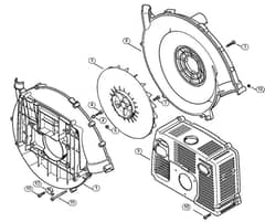 Genuine Stihl SR340 / E - Fan housing