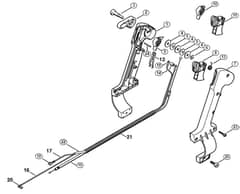 Genuine Stihl SR340 / J - Control handle
