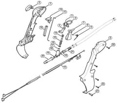 Genuine Stihl SR440 / L - Control handle