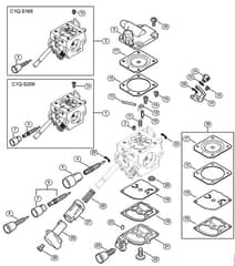 Genuine Stihl SR450 / F - Carburetor C1Q-S209, C1Q-S165