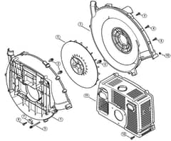 Genuine Stihl SR5600 / D - Fan housing