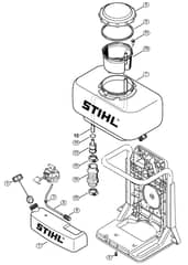 Genuine Stihl SR5600D / F - Fuel tank, Container