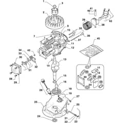 SRC 550 RG - 2022-2026 - 212501042/ST1 - Stiga Tiller Piston, Crankshaft Diagram