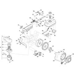 SRC 685 RG - 2016-2019 - 213851142/14 - Stiga Tiller Starter Assy, Tank Diagram