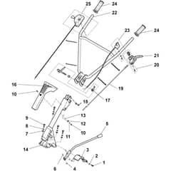 SRC 685 RG - 2019-2025 - 213851142/ST1 - Stiga Tiller Handle Diagram