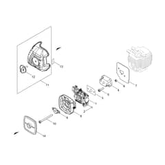 Air Cleaner, Carburettor Group