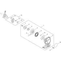 Echo SRM-237TES/L Recoil Starter, Pully
