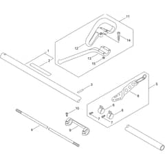 Echo SRM-2621TES/L Main Pipe, Handle