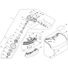 Echo SRM-3611T/L Gear Case, Shield