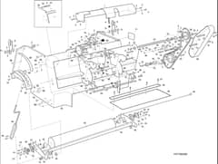 Hayter ST42 Heritage Sweeper Tractor - 151A (151A001001 - 151A099999) - Sweeper Housing Assembly