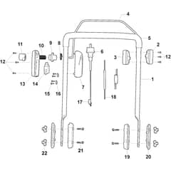 ST 1151 E - 2016-2021 - 18-2860-33 - Stiga Snow Thrower Handle Diagram