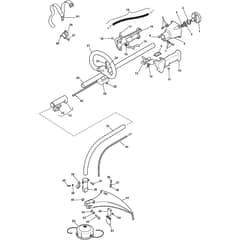 ST 225J - 2006-2007 - 282210102/06 - Stiga Trimmer Handle Transmission 02 Diagram