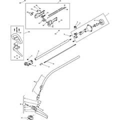 ST 250 J - 2014-2016 - 286110102/14 - Stiga Trimmer Handle Transmission Diagram