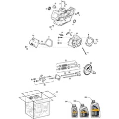ST 3256 P - 2014-2016 - 18-2803-33 - Stiga Snow Thrower Cylinder head & Complete Engine Diagram