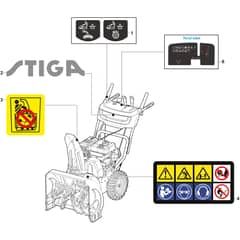 ST 4262 P - 2019-2026 - 18-2841-31 - Stiga Snow Thrower Labels Diagram