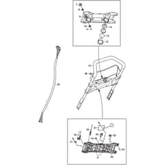 ST 4851 AE KIT - 2016-2022 - 18-2861-81 - Stiga Snow Thrower Handle Upper Part Diagram