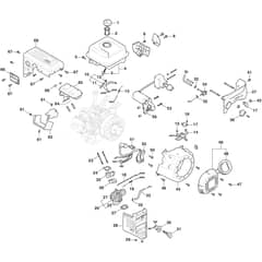 ST 5262 P - 2021-2026 - 2S2624511/ST1 - Stiga Snow Thrower Starter Assy and Tank Diagram