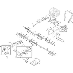 ST 5266 P TRAC - 2021-2026 - 2S2666611/ST1 - Stiga Snow Thrower Transmission Diagram