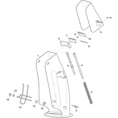 ST 5266 PB TRAC - 2016-2020 - 18-2872-12 - Stiga Snow Thrower Chute Diagram