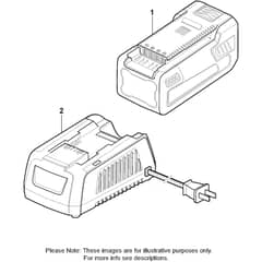 ST 8051 AE - 2017-2021 - 2S1510201/S16 - Stiga Snow Thrower Battery Diagram