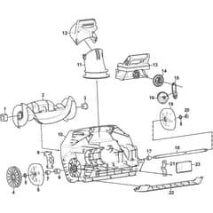 ST 8051 AE - 2017-2021 - 2S1510201/S16 - Stiga Snow Thrower Housing Diagram