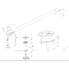 EGO STA1500 V2 - Trimmer Attachment (Version 2) Main Assy Diagram