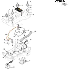 Stig - 2021-2022 - 2R3100018/ST1 - Stiga Robot Mower Electrical Parts Diagram