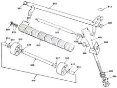 Qualcast Suffolk Punch 30S - F016L80161 - Front Roller Assembly