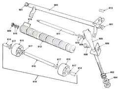 Qualcast Suffolk Punch 30S - F016L80219 - Front Roller Assembly