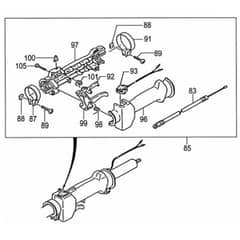 Tanaka SUM-400 - Throttle Lever