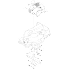 Toro Super Recycler C53AST 53cm - 21693 (400000000 - 410999999) Engine and Blade