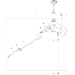 McCulloch SuperLite 4528 - 9666933-01 - 2012-02 - Fuel Tank Parts Diagram