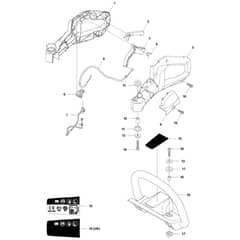 McCulloch SuperLite 4528 - 9666933-01 - 2012-02 - Handle Parts Diagram