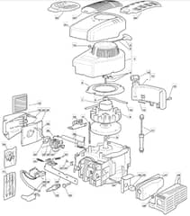 SV150M - 2011-2012 - 118550157/1_100002 - Mountfield Engine Main Assembly Diagram