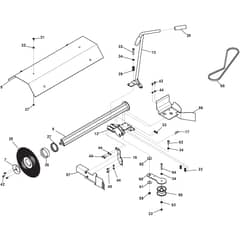 Sweeper for Park 120-220 - 2016-2024 - 2A1100040/S16 - Stiga Front Mower Sweeper 02 Diagram